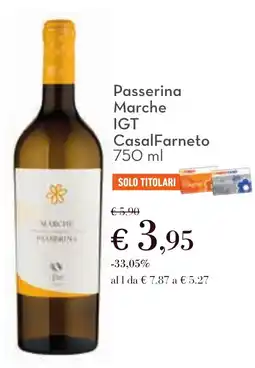 Conad Passerina Marche IGT CasalFarneto offerta