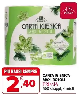 Iperal Carta igienica maxi rotoli PRIMIA offerta