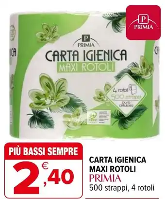 Iperal Carta igienica maxi rotoli PRIMIA offerta