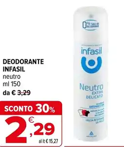 Iperal Deodorante INFASIL offerta