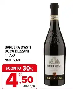 Iperal Barbera d'asti DOCG DEZZANI offerta