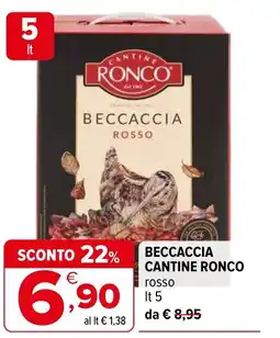 Iperal Beccaccia CANTINE RONCO offerta