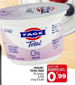 Iperal Yogurt TOTAL FAGE offerta