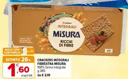 Iperal Crackers integrali fibrextra MISURA offerta