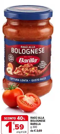 Iperal Ragù alla BARILLA offerta