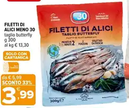 Iperal Filetti di alici MENO 30 offerta