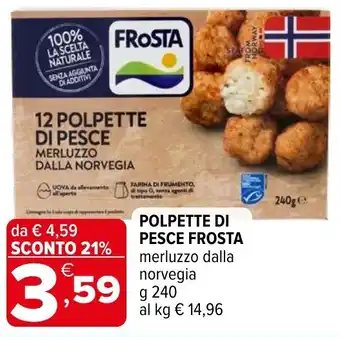 Iperal Polpette di pesce FROSTA offerta