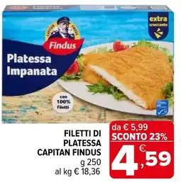 Iperal Filetti di platessa capitan FINDUS offerta