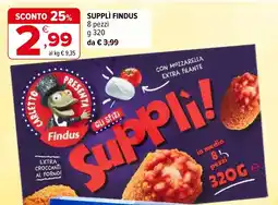 Iperal Supplì FINDUS offerta
