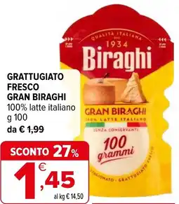 Iperal Grattugiato fresco GRAN BIRAGHI offerta