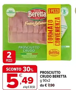 Iperal Prosciutto crudo BERETTA offerta