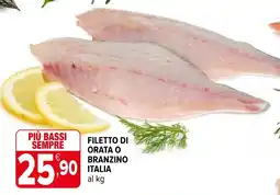 Iperal Filetto di orata o branzino italia offerta