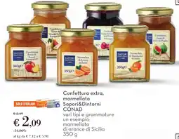 Conad Confettura extra, marmellata Sapori&Dintorni CONAD offerta