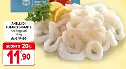 Iperal Anelli di totano gigante offerta