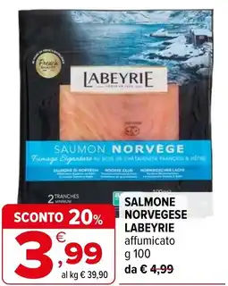 Iperal Salmone norvegese LABEYRIE offerta