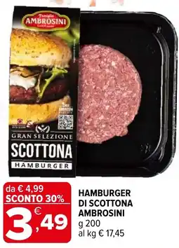 Iperal Hamburger di scottona AMBROSINI offerta