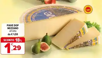 Iperal Piave DOP mezzano offerta