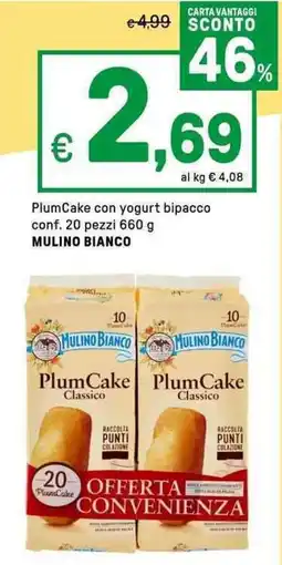 Iper La Grande Plumcake con yogurt bipacco MULINO BIANCO offerta