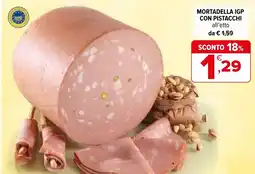 Iperal Mortadella igp con pistacchi offerta