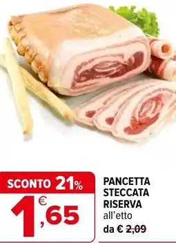 Iperal Pancetta steccata riserva offerta