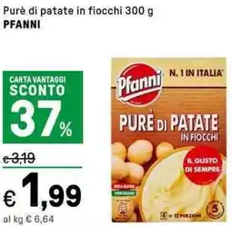 Iper La Grande Purè di patate in fiocchi PFANNI offerta