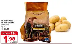 Iperal Patate gialle LE MONTAGNINE offerta