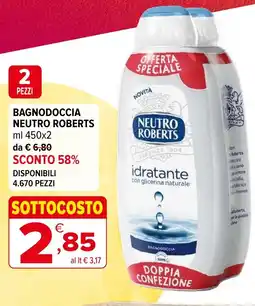 Iperal Bagnodoccia NEUTRO ROBERTS offerta