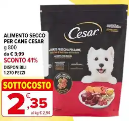 Iperal Alimento secco per cane CESAR offerta
