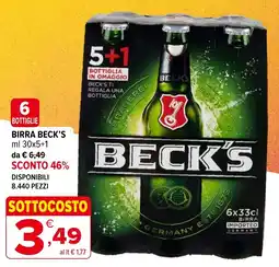 Iperal Birra BECK'S offerta