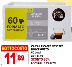 Iperal Capsule caffè nescafé dolce gusto offerta