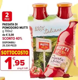Iperal Passata di pomodoro MUTTI offerta