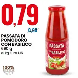 Eurospin Delizie dal sole passata di pomodoro con basilico offerta