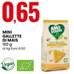 Eurospin Amo essere mini gallette di mais offerta