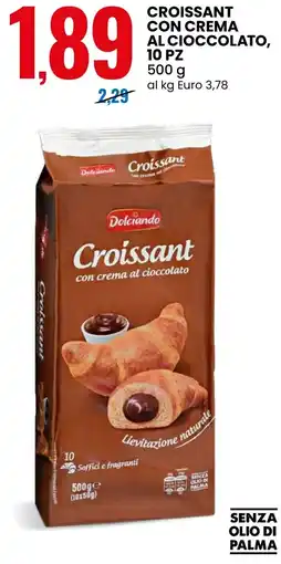 Eurospin Dolciando croissant con crema al cioccolato offerta