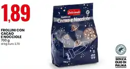 Eurospin Dolciando frollini con cacao e nocciole offerta