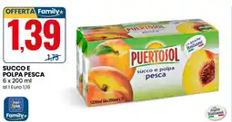 Eurospin Puertosol succo e polpa pesca offerta