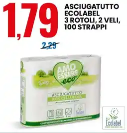 Eurospin Amo essere eco asciugatutto ecolabel offerta