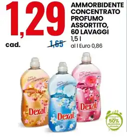 Eurospin Dexal ammorbidente concentrato profumo offerta