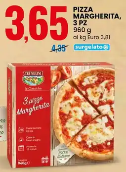 Eurospin Tre mulini pizza margherita offerta