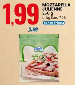 Eurospin Land mozzarella julienne offerta