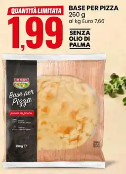 Eurospin Tre mulini base per pizza offerta