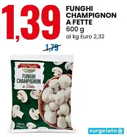 Eurospin Delizie dal sole funghi champignon a fette offerta