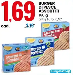 Eurospin Burger di pesce offerta