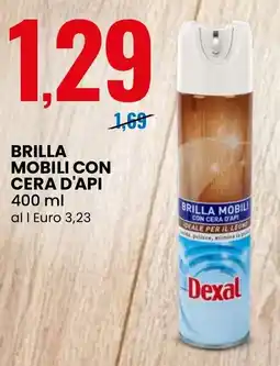 Eurospin Dexal brilla mobili con cera d'api offerta