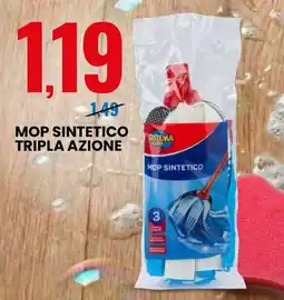 Eurospin Sistema casa mop sintetico tripla azione offerta