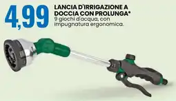 Eurospin Lancia d'irrigazione a doccia con prolunga offerta