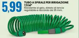 Eurospin Tubo a spirale per irrigazione 7,5 m offerta