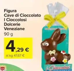 Carrefour Express Figura Cave di Cioccolato I Cioccolosi Dolcerie Veneziane offerta