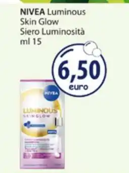 Acqua & Sapone NIVEA Luminous Skin Glow Siero Luminosità ml 15 offerta