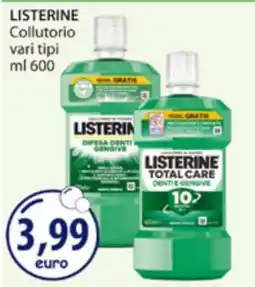 Acqua & Sapone Listerine Collutorio offerta
